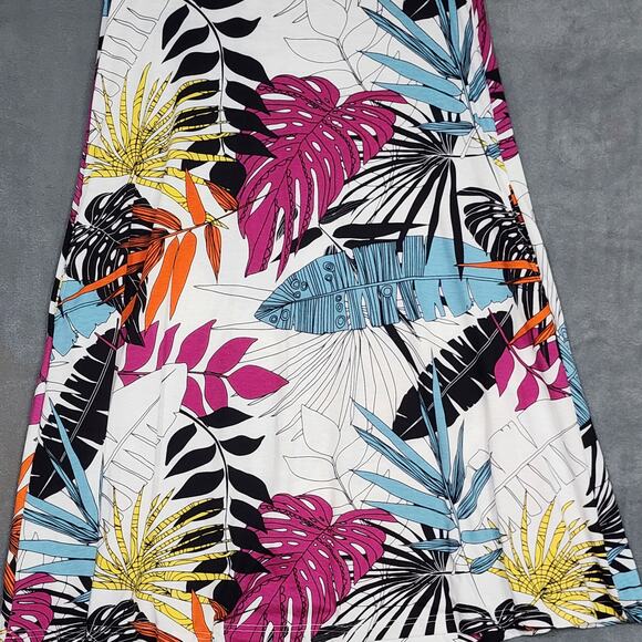 LuLaRoe Jessie Dress Size Small Tropical Floral Vacation Fun Summer Cruise - Picture 5 of 10